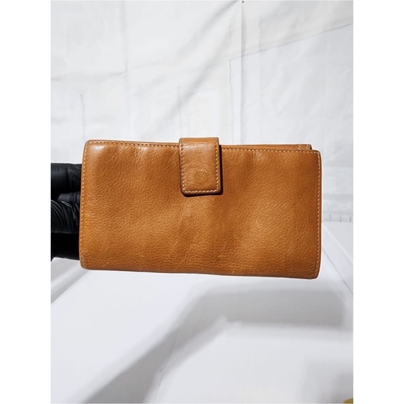 Authentic CHRISTIAN DIOR Vintage  Calfskin Saddle Wallet Brown - Picture 3 of 15